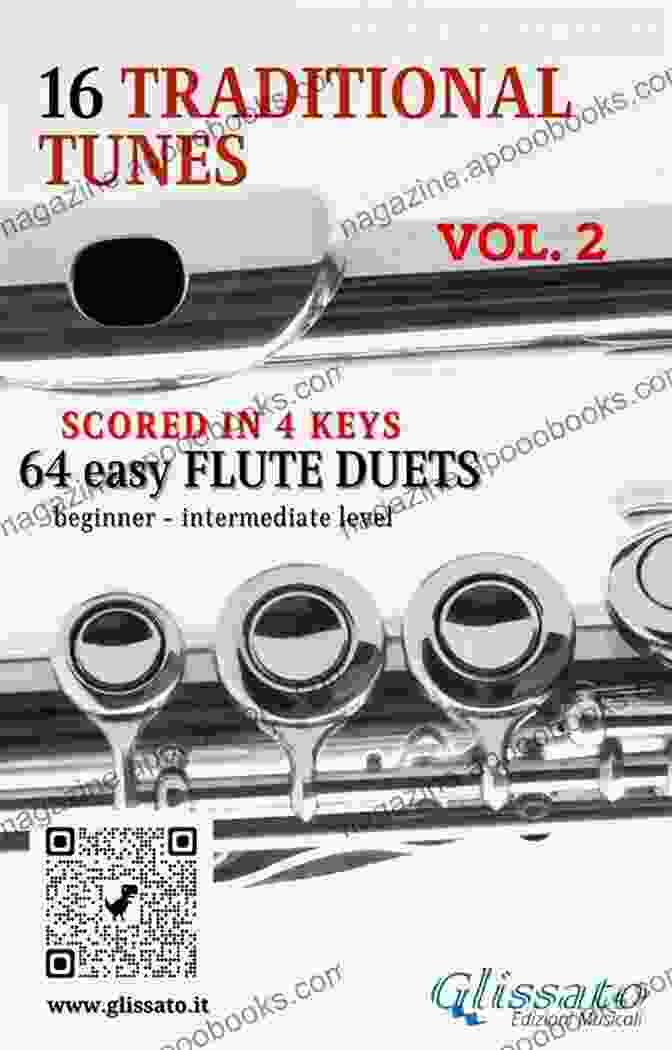 16 Traditional Tunes 64 Easy Flute Duets Book Cover 16 Traditional Tunes 64 Easy Flute Duets (VOL 1): Beginner/intermediate Level Scored In 4 Keys (16 Traditional Tunes Easy Flute Duets)