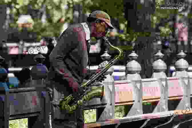 A Close Up Of A Street Performer Playing The Saxophone In Times Square Photobook New York Big Apple (Fotobooks 6)