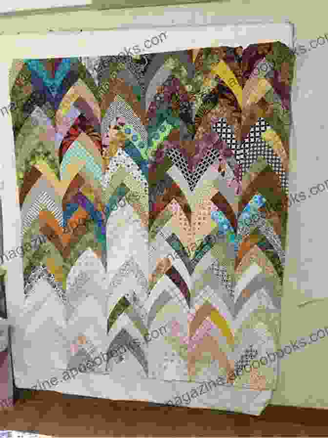 A Flowing And Dynamic Celestial Cascade Quilt With Vibrant Colors The Big Of Star Studded Quilts: 44 Sparkling Designs