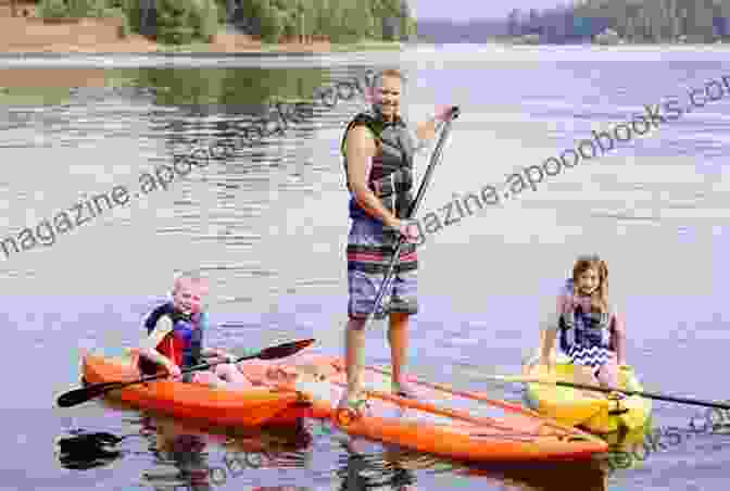 A Group Of People Paddle Boarding Together, Laughing And Enjoying Each Other's Company The Power Of The Paddle