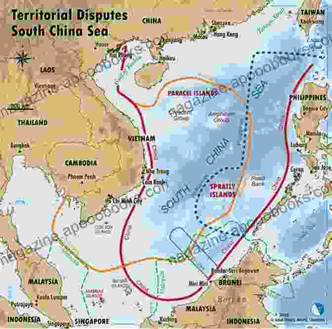 A Map Of The South China Sea, With China's Claims In Red. South China Sea (WW III 8)