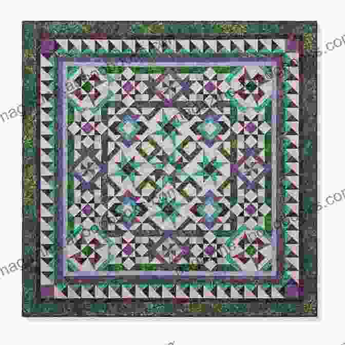 An Enchanting Moonlit Magic Quilt With Shades Of Purple And Silver The Big Of Star Studded Quilts: 44 Sparkling Designs