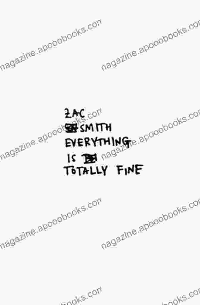 Book Cover For Everything Is Totally Fine Zac Smith