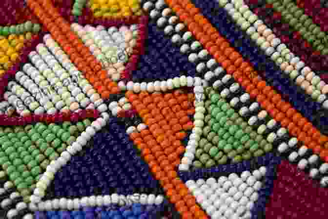 Close Up Of Bead Weaving Technique Showcasing Delicate Precision Bead Weaving Patterns And Techniques For Creating Beautiful Shiny Jewelry