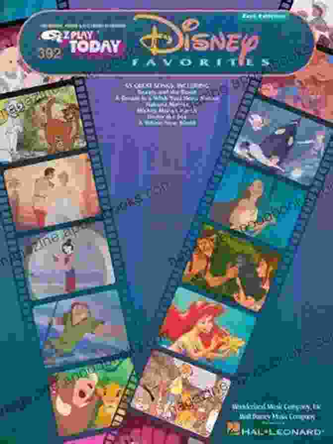 Disney Favorites Songbook Play Today Volume 392 Cover With Colorful Disney Characters Disney Favorites Songbook: E Z Play Today Volume 392