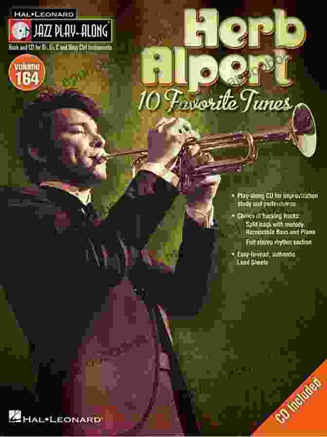 Herb Alpert Jazz Play Along Volume 164 Book Cover Herb Alpert Jazz Play Along Volume 164