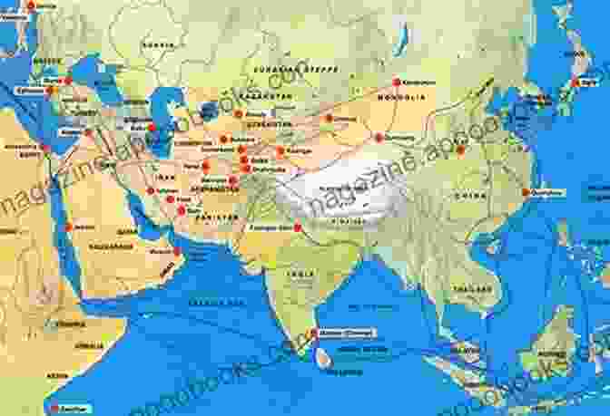 Map Of The Silk Road With Ancient Cities Marked Spirit Of The Silk Road: Chinese Trade And Investment Throughout The Eurasian Corridor