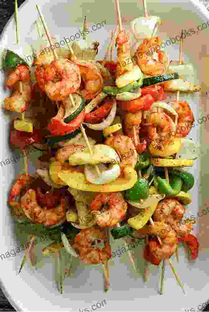 Skewers Of Grilled Shrimp With Vegetables Flavors Of The Southeast Asian Grill: Classic Recipes For Seafood And Meats Cooked Over Charcoal A Cookbook