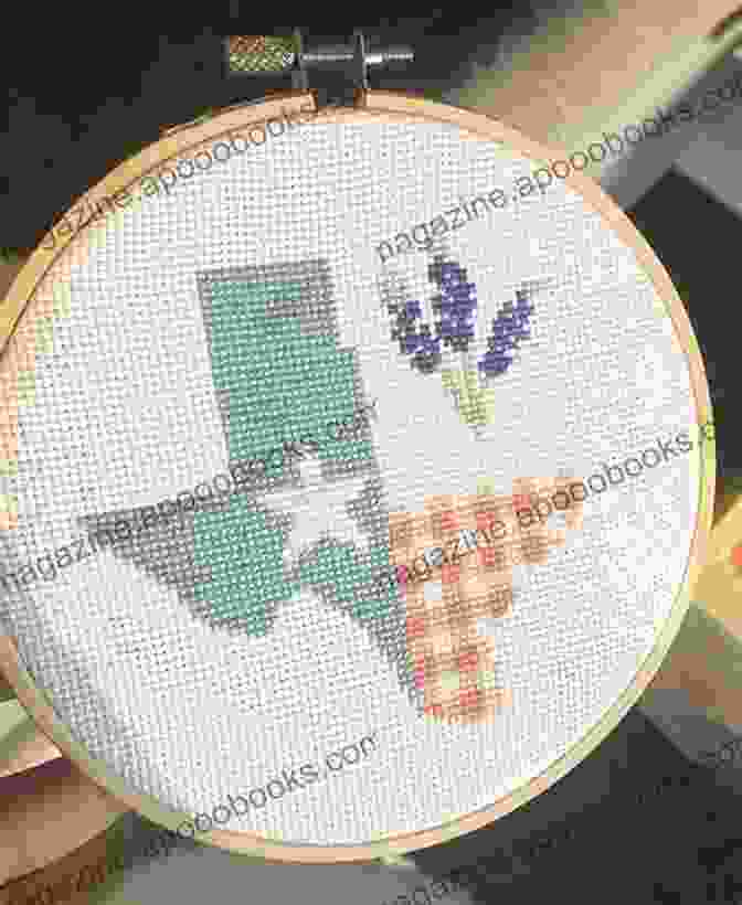 Texas State Counted Cross Stitch Pattern With Bluebonnets And Longhorns Texas State Counted Cross Stitch Pattern PDF