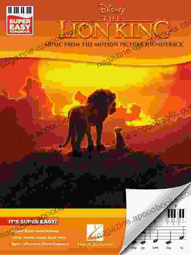 The Lion King Songbook Piano, Featuring A Close Up Of The Cover With Simba On A Piano The Lion King Songbook (PIANO)