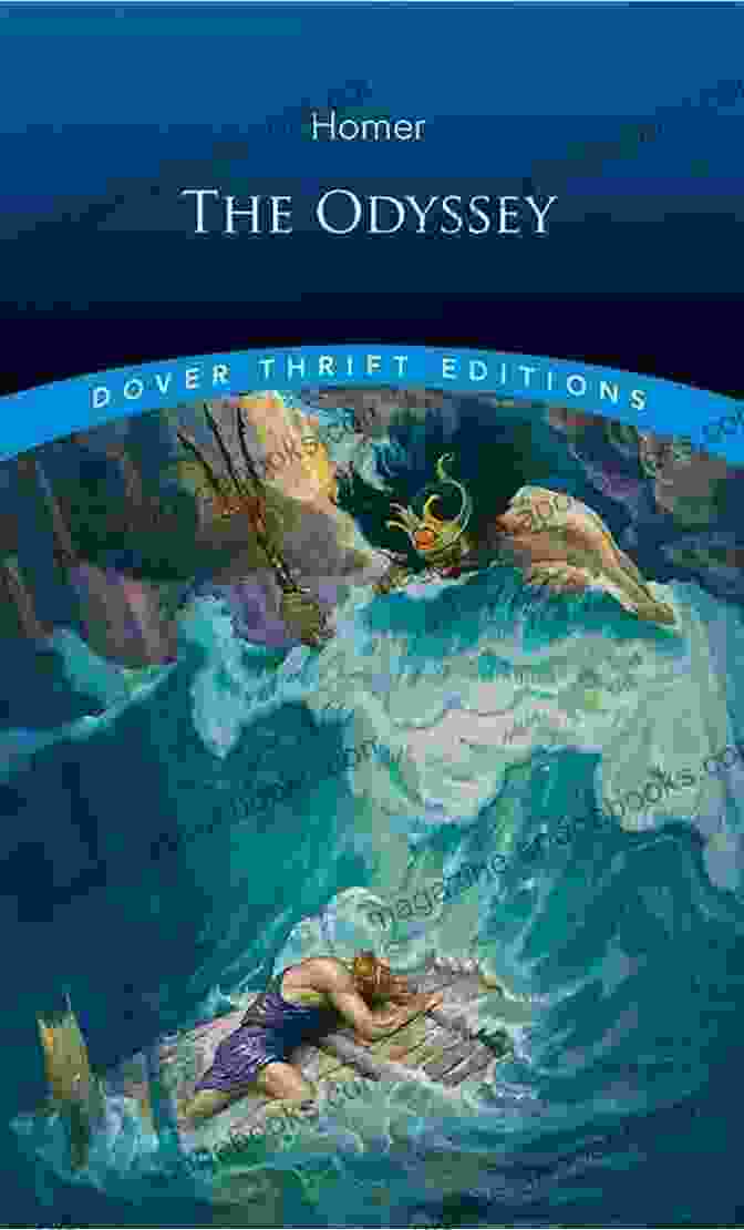 The Odyssey Dover Thrift Editions Literary Collections Book Cover Featuring A Ship Sailing Towards An Unknown Horizon The Odyssey (Dover Thrift Editions: Literary Collections)