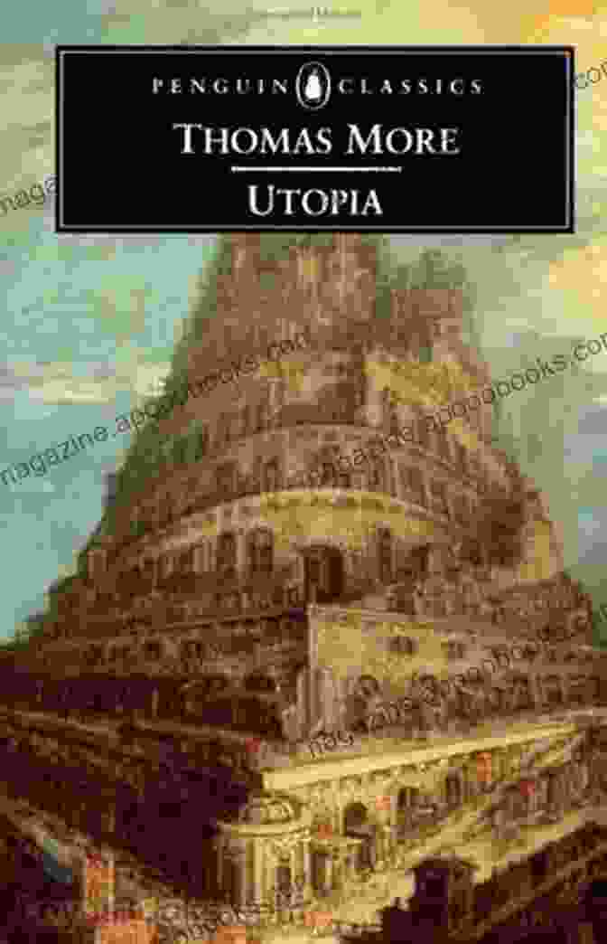 Utopia By Thomas More, A Book With A Red And Gold Cover Featuring An Image Of A Globe Utopia Thomas More