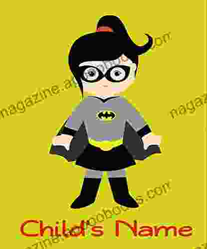 Counted Cross Stitch Pattern: Bat Girl Superhero Comic Hero For Kids With 9 Alphabets To Personalize Your Hero (Kids Are Heroes Series)