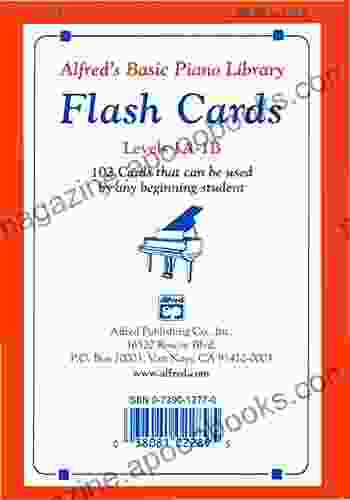 Alfred S Basic Piano Library: Flash Cards Levels 1A And 1B